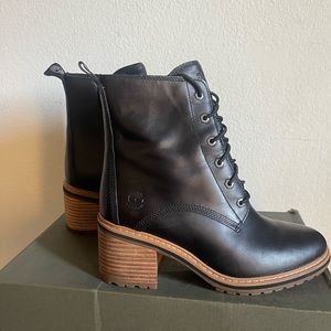 TIMBERLAND SIENNA~Heeled Boot~BRAND NEW~Black~Sz. 7.5~